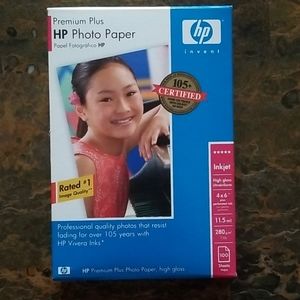 HP Premium Plus Photo Paper 4 x 6 High Gloss